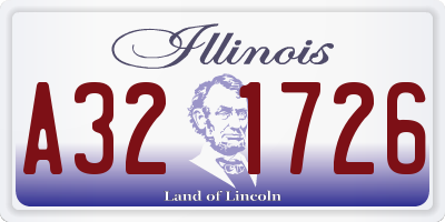 IL license plate A321726