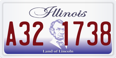 IL license plate A321738
