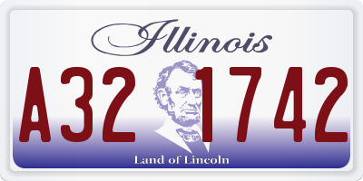 IL license plate A321742