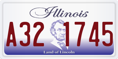 IL license plate A321745