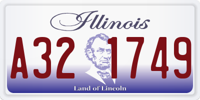 IL license plate A321749