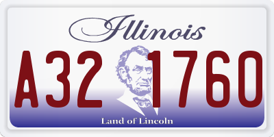 IL license plate A321760