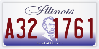 IL license plate A321761