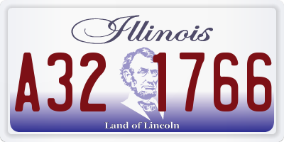 IL license plate A321766
