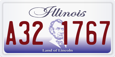 IL license plate A321767