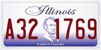 IL license plate A321769