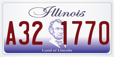 IL license plate A321770