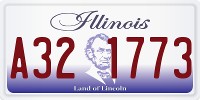 IL license plate A321773