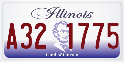 IL license plate A321775