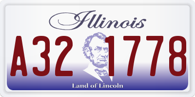 IL license plate A321778