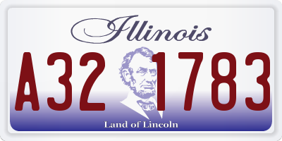 IL license plate A321783