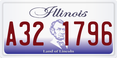 IL license plate A321796