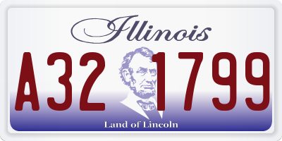 IL license plate A321799