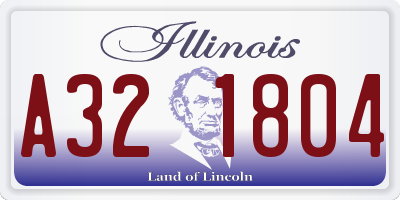 IL license plate A321804