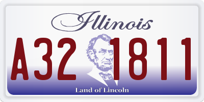 IL license plate A321811