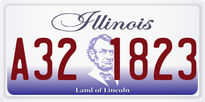 IL license plate A321823