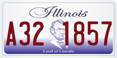 IL license plate A321857