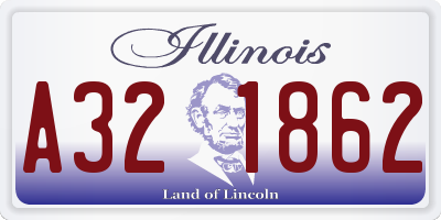 IL license plate A321862