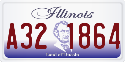 IL license plate A321864