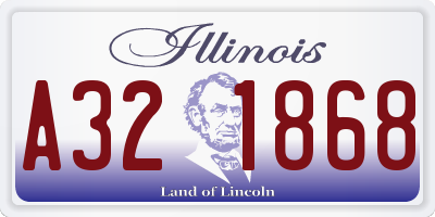IL license plate A321868