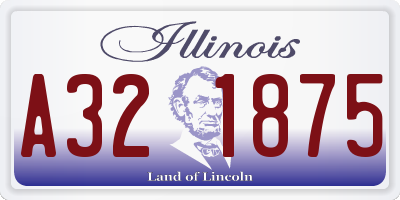 IL license plate A321875