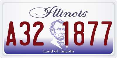 IL license plate A321877