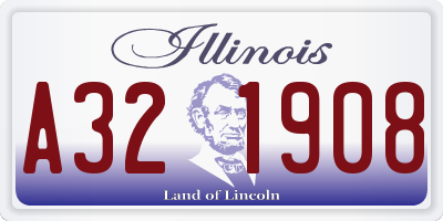 IL license plate A321908
