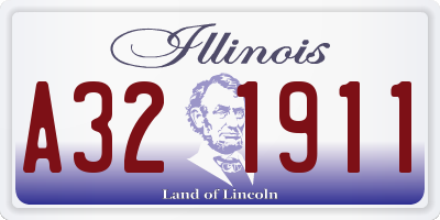 IL license plate A321911