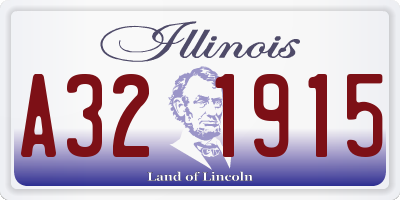 IL license plate A321915