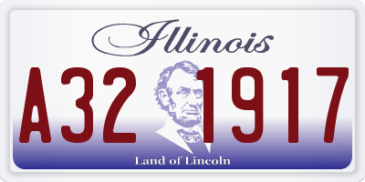 IL license plate A321917