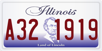 IL license plate A321919