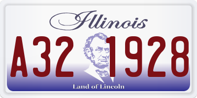IL license plate A321928