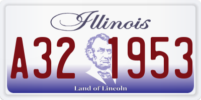 IL license plate A321953