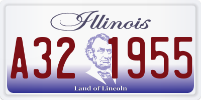 IL license plate A321955