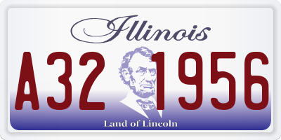 IL license plate A321956