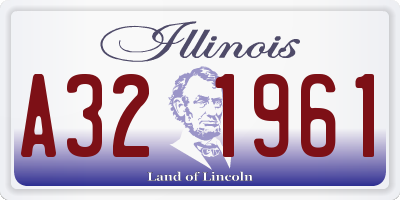 IL license plate A321961
