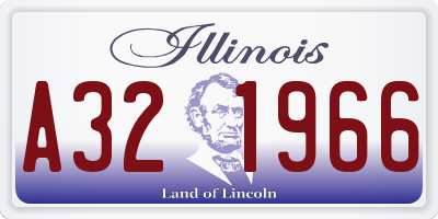IL license plate A321966