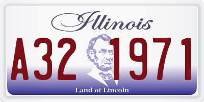 IL license plate A321971