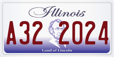 IL license plate A322024