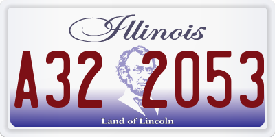 IL license plate A322053