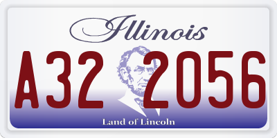 IL license plate A322056
