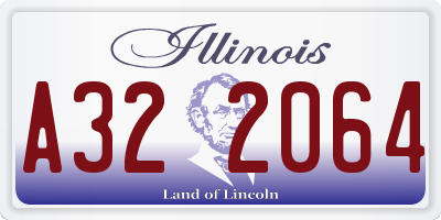 IL license plate A322064