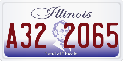 IL license plate A322065