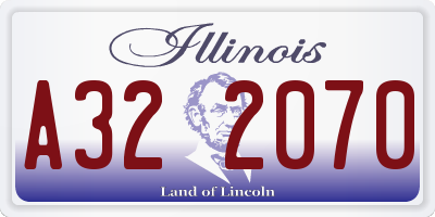 IL license plate A322070