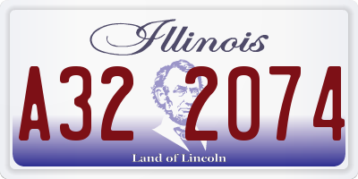IL license plate A322074