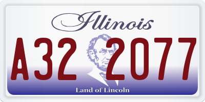 IL license plate A322077