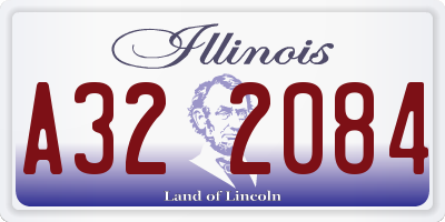 IL license plate A322084