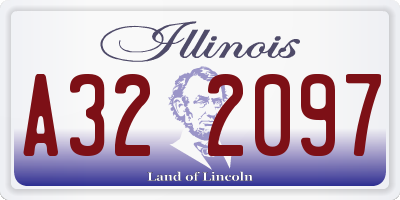 IL license plate A322097