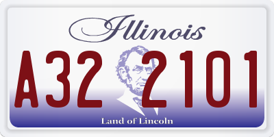 IL license plate A322101