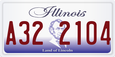 IL license plate A322104